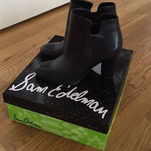 Sam Edelman black booties. Brand new!